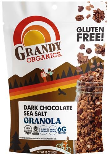 Grandy Organics, Granola Dark Chocolate Sea Salt, 12 Ounce