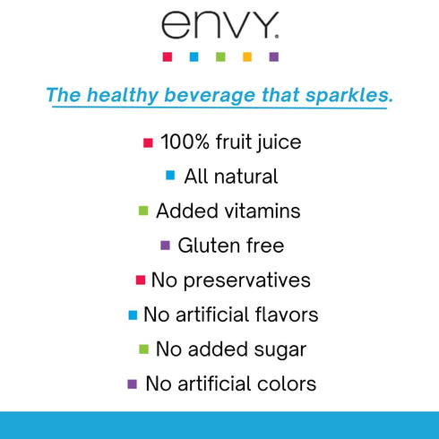 100% 8oz 24) Envy Sparkling Fruit Juice, Fruit Punch (Case