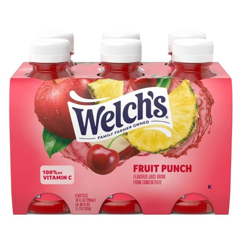 KD Chocolates 10 oz Walch's Fruit Punch Juice Drink, fl On-the-Go Bottle