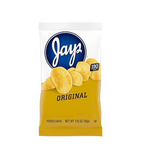 5 Pack 1.25oz JAY'S ORIGINAL Potato Chips A Chicago Original bags