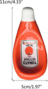 Peiiwdc Creative Seasoning Dish Ceramic Extruded Tomato Sauce Bottle Dipping Saucer Ketchup Mayonnaise Plate Ceramic