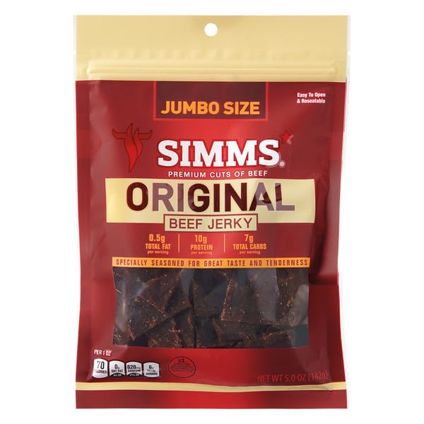 Generic 5imm's Original Beef Jerky - 5 oz (142g), (Pack of 2, 10