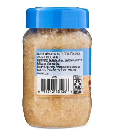 Generic 8 oz Minced Garlic in Water, Ready-to-Use Jar, Fresh Flavor for Cooking, Sauces, Marinades & Dressings