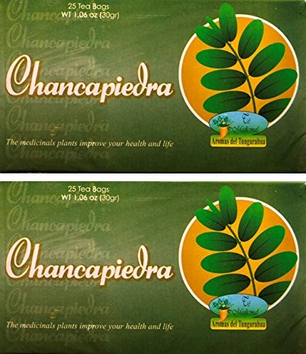 Chancapiedra Té, 25 Tea Bags, Stone Breaker Tea, 2-PACK (50 Total) (Chanca Piedra)
