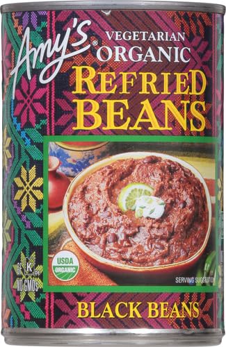 15.4 oz One Amy's Organic Refried Vegetarian Black Beans