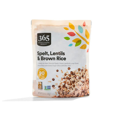 365 by Whole Foods Market, Spelt Green Lentils & Brown Rice, 8.8
