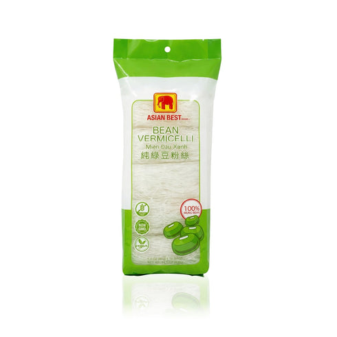 Asian Best Bean Vermicelli, Mung Bean Glass Noodles, 100% Mung Bean, Non-GMO,