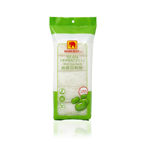 Asian Best Bean Vermicelli, Mung Bean Glass Noodles, 100% Mung Bean, Non-GMO,