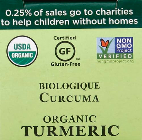Spicely Organics Turmeric Powder, 0.45 Ounce ecoBox, Certified Gluten Free