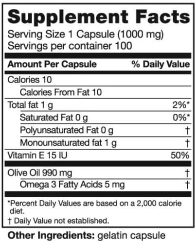 1000 100 Seagate Products Extra Virgin Olive Oil mg Soft-Gels