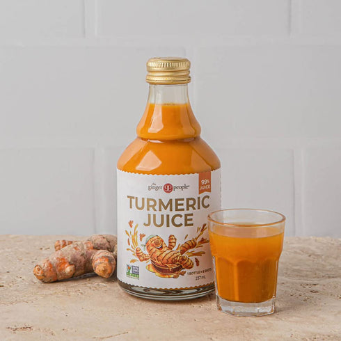 8 oz (Pack 1) The Ginger People Fiji Turmeric Juice, Glass Bottle