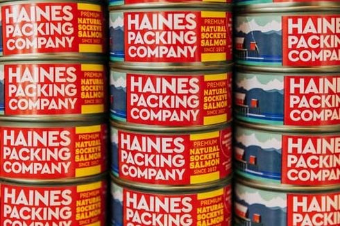 Haines Packing Company 15g 6oz (1 Pack) Canned Sockeye Salmon - Premium Natural Sockeye Salmon with Skin & Bones