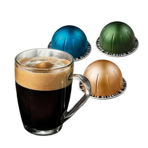 Chawanis Espresso Coffee Capsule Variety Bundle 7.77 ounce - 30 Pods [V-LINE MACHINE