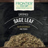 Frontier Co-op Sage Leaf, Crushed, Kosher | 1 lb. Bulk Bag | Salvia officinalis L.