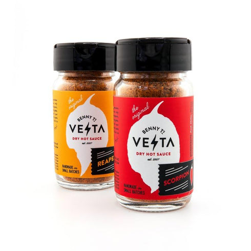 Benny T's Vesta SET - SUPERHOT GIFT - Dry Hot Sauce (Scorpion & Reaper)