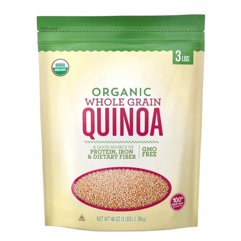 Generic Organic Quinoa, 3 lbs | 100% Organic Whole Grain White Quinoa, Kosher,