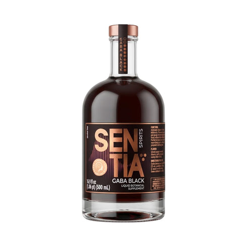 Sentia Gaba Black, Science-backed Non Alcoholic Functional Drink for Focus and Energy,