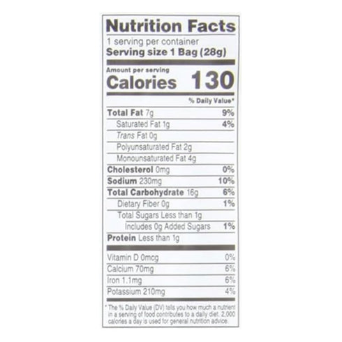 1 Oz (Pack 24) Sensible Portions Garden Veggie Wavy Chips, Sea Salt, Snack Size