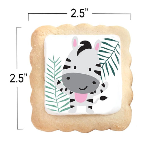 24 Pack Safari Animal Cookies Theme Individually Wrapped themed Party Favors Baby Shower Bulk for Birthday Party Zoo