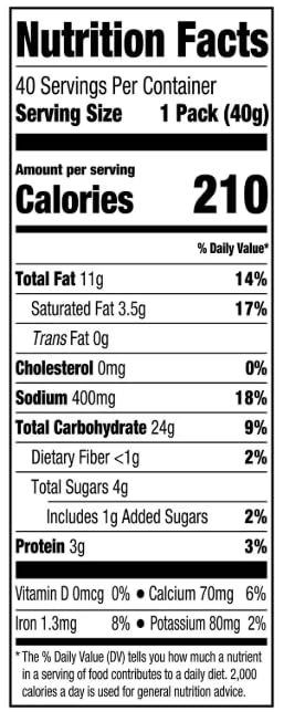 Generic 1.41 oz., 40 Lanc'e ToastChee Cheddar Cheese, pk.