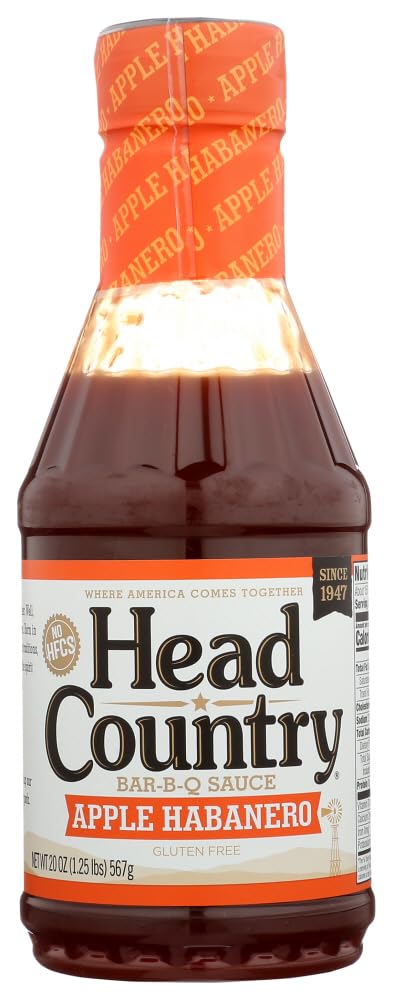 Head Country 312487 BBQ Apple Habanero Sauce, 20 oz - Pack of
