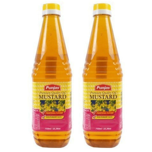 FIJIAN MADE Punjas - 100% Pure Premium Quality Mustard Oil (Pack Of 2 x
