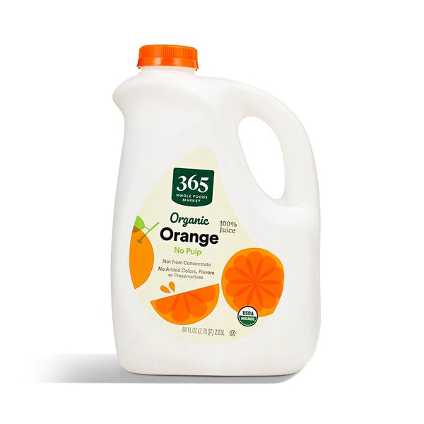 365 by Whole Foods Market , Organic Pulp Free Orange Juice, 89 Fl Oz