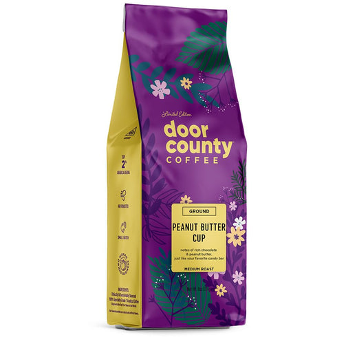 Door County Coffee Peanut Butter Cup Flavored Coffee Ground - 8 oz