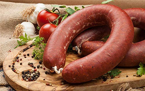 IKBAL 1 LB Halal Zabiha Beef Sausage, (Kayseri Kasap Sucuk)