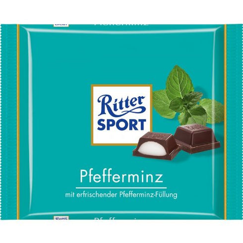 Ritter Sport Pfefferminz / peppermint (3 Bars each 100g) - fresh from