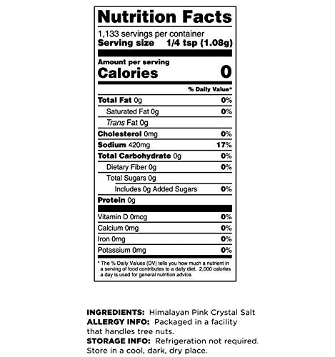 2.5 Lbs Terrasoul Superfoods Himalayan Pink Salt, - Extra Fine | Trace Minerals