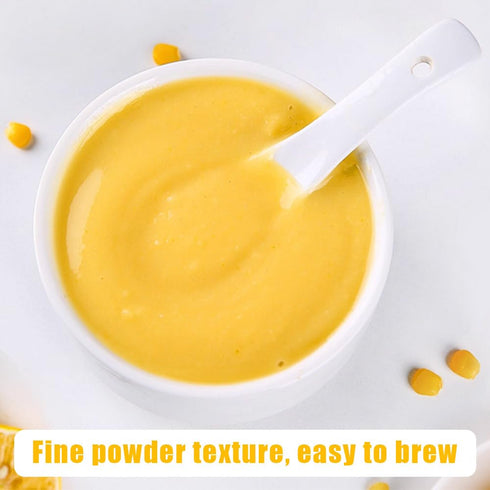 laweny 17.6oz /500g packaging polenta gritsIncluding Hericium erinaceus, Chinese yam, corn flour, instant corn meal
