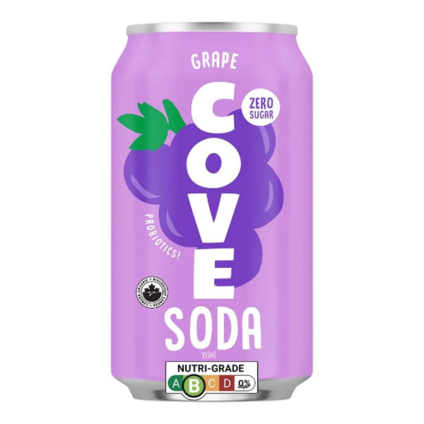 Cove Soda Grape Flavor - Probiotic Soda
