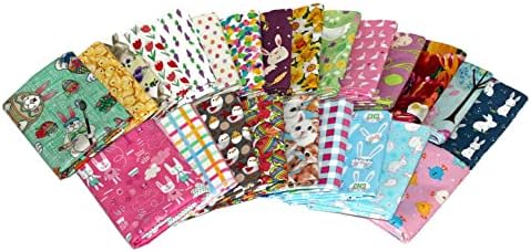 Field's Fabrics 10 Assorted Fat Quarters - Spring Chicks Peeps Sheep Rabbits Bunnies Flowers