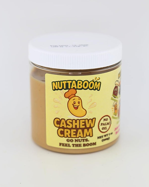 Nuttaboom Cashew Cream Spread Natural Nut Butter with Shea Butter & Organic Coconut