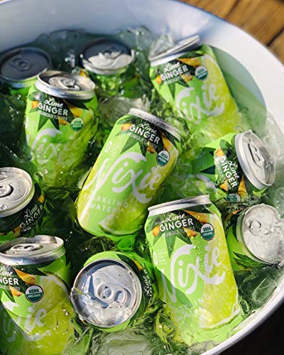8 Pack, 12 Nixie Organic Lime Ginger Sparkling Water FZ