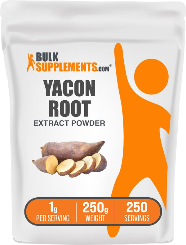 BulkSupplements.com Yacon Root Extract Powder - Sugar Substitute, Natural Fiber Sweetener -