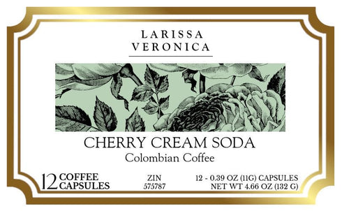 Larissa Veronica (12 575787) 3 Pack Cherry Cream Soda Colombian Coffee (Single Serve K-Cup Pods) (Gourmet, Naturally