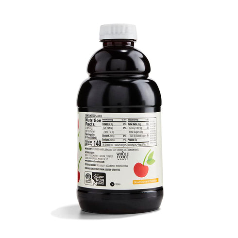 365 32 Oz by Whole Foods Market, Organic Tart Cherry Juice, No Sugar Added, Fl