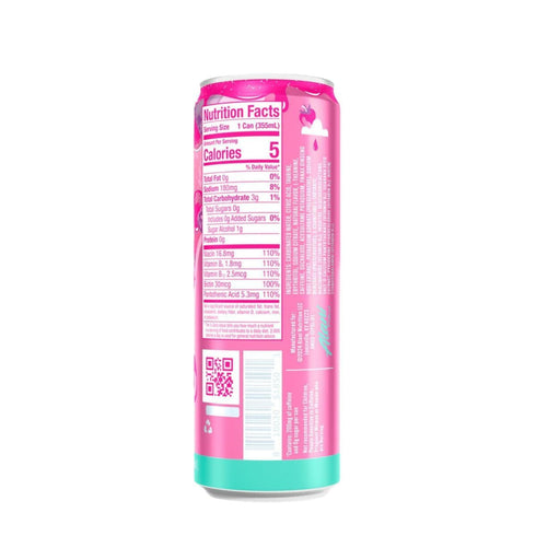 Generic Pack 15 -12 oz AIani. Nu Sugar Free Energy Drink - Of - Pink Slush (Strawberries & Cream) Flavor - fl.