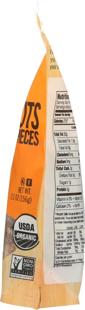 5.5 oz (156 5.5 oz (156 2pcs Woodstock, Organic Walnuts, Halves and Pieces, g) Woodstock, Organic Walnuts, Halves