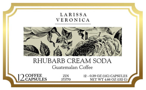 Larissa Veronica (12 575770) 3 Pack Rhubarb Cream Soda Guatemalan Coffee (Single Serve K-Cup Pods) (Gourmet, Naturally