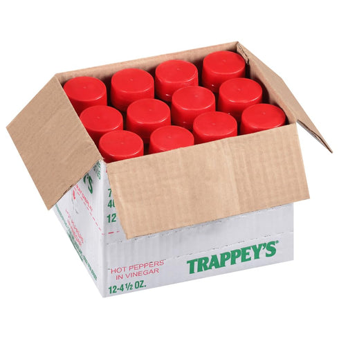 BG 4.5 oz. 12 Trappeys Peppers in Vinegar - jar, jars per case