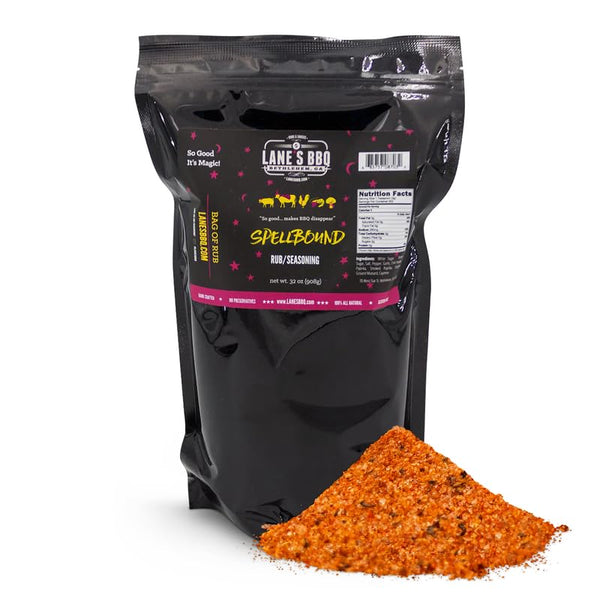 Lane's Spellbound Pork Rub Seasoning, All-Natural BBQ Seasoning Rib Rub, Premium Butt