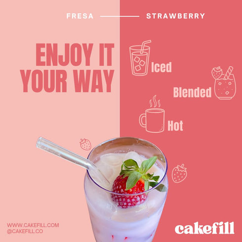 Generic 14 Cakefill Strawberry Horchata, Instant Beverage Mix, Ounce