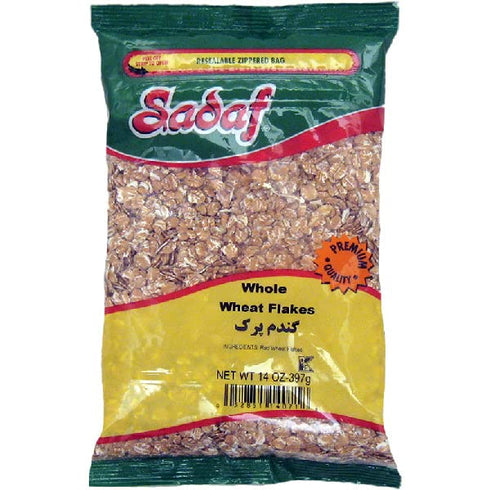 Sadaf Whole Wheat Flakes - Wheat Flakes for Cooking and Food Enhancing
