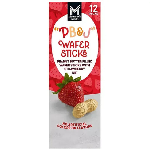Generic 2.1 oz, 12 Count (25.2 (1 pack)) Peanut Butter & Jelly Wafer Sticks, Ounce