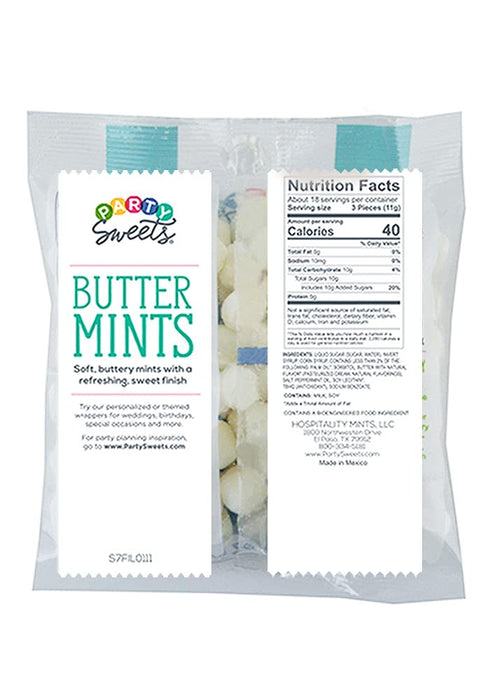 Party Sweets White Buttermints, 14 Ounce, Approx. 100 Pieces from Hospitality Mints