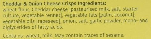 ROKA 2.46 oz. Cheddar and Onion Cheese Crispies