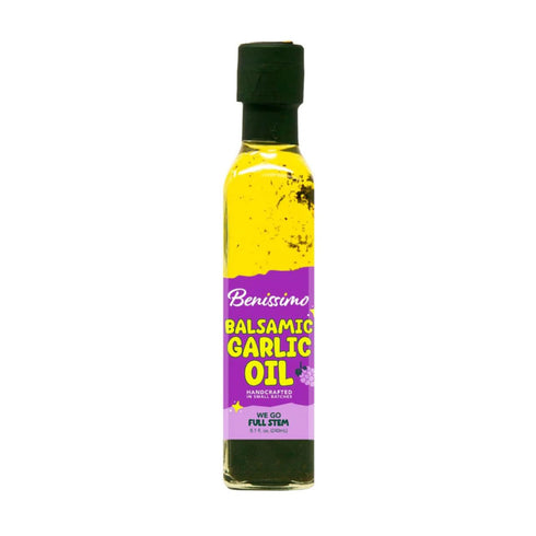 Benissimo Balsamic Garlic Herb Infused Oil & Vinegar Blend, All Natural Gourmet